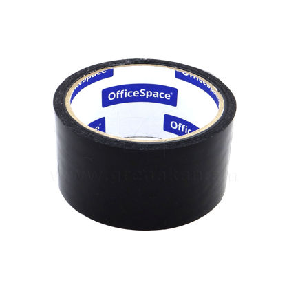 Կպչուն ժապավեն OfficeSpace, սև, անթափանց, 48 մմ