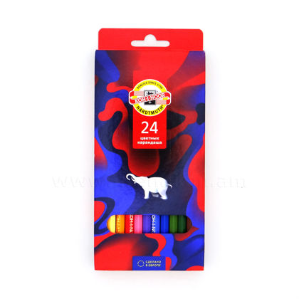 Գունավոր մատիտների հավաքածու Koh-i-Noor, Elephant, 24 գույն