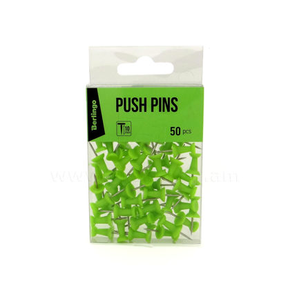 Սնկաձև կոճգամներ Berlingo Push Pins, կանաչ