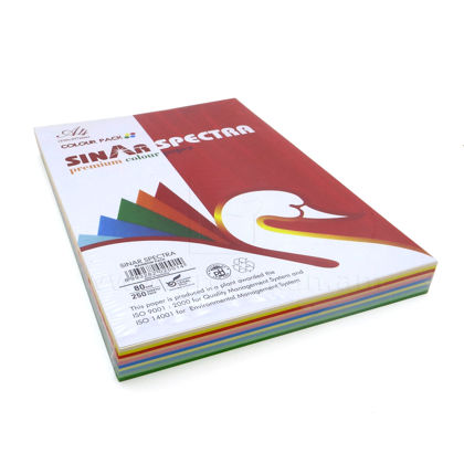 Գունավոր թղթերի հավաքածու SinarSpectra Rainbow Pack, 10 գույն, 250 էջ