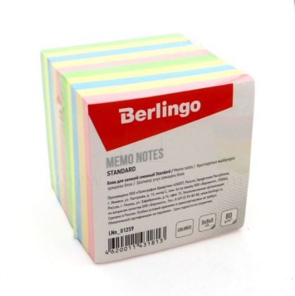 Նշումների թուղթ Berlingo, 5 գույն, 1000 թերթիկ