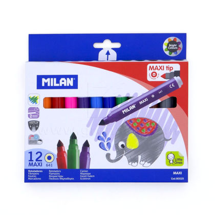 Ֆլոմաստերներ Milan, Maxi Tip, 12 գույն