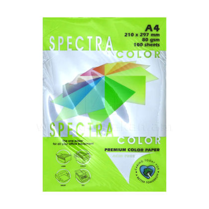 Գունավոր թուղթ SpectraColor, A4, 100 թերթ, Cyber HP Green, IT 321