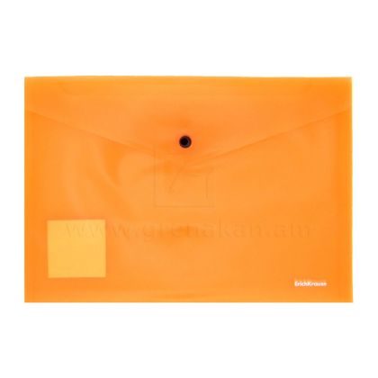Կոճակով թղթապանակ Erich Krause, A4, նարնջագույն, 140 մկմ 